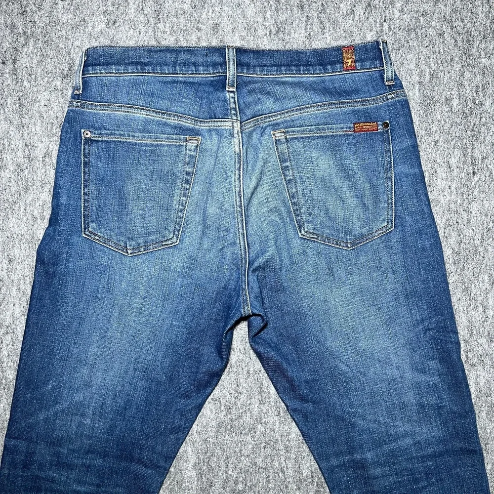 7 For All Mankind Jeans Men 32x33 Blue Adrien Series 7 Med Wash Denim Straight